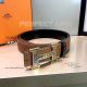 Perfect Replica Wheat Leather Belt Black Back With Pattern Face Gold Buckle (9)_th.jpg